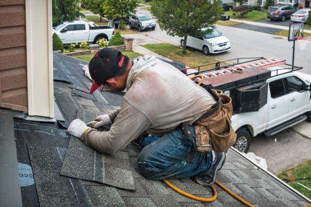 Professional Roof Inspection technician working in Flat, TX